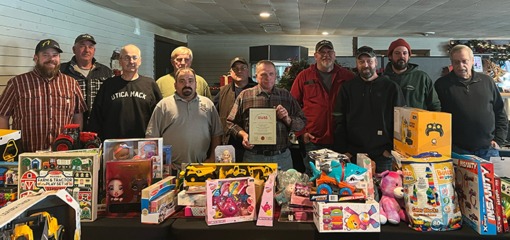 Highway departments donate to Toys for Tots